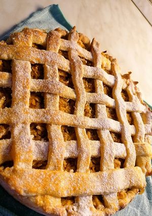 Almás rácsos pite 🥧 recept fotója