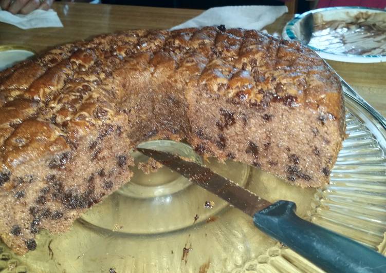 Recipe of Perfect Chocolate Chip Pound Cake