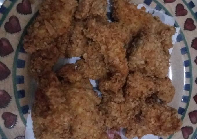 Ayam goreng panir Quaker Oat