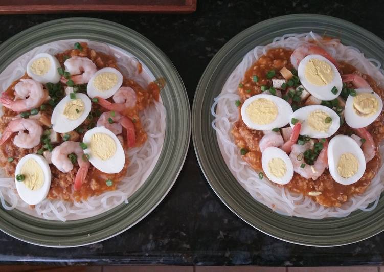 Easiest Way to Prepare Any-night-of-the-week Pancit Palabok(Filipino Fiesta Noodles)