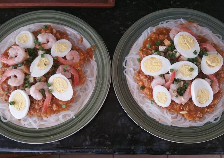 Simple Way to Prepare Favorite Pancit Palabok(Filipino Fiesta Noodles)