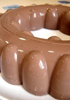 A picture of Tofu Chocolate Bavarois without Heavy Cream.