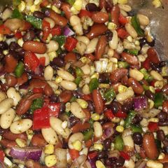 A picture of Mimi's Bean salad.