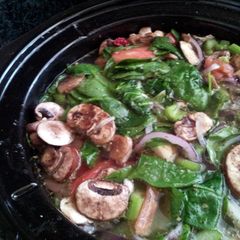 A picture of Crockpot energy soup.