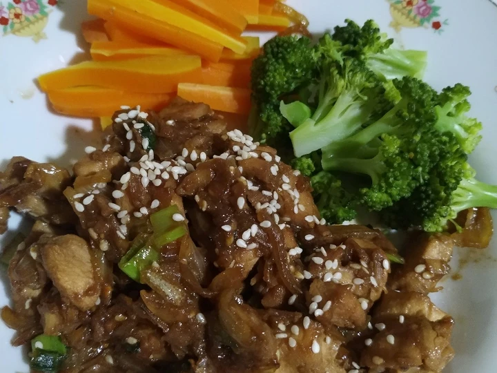 Cara Simple Membuat Resep  Ayam Teriyaki Simple Mudah yang Menggugah Selera, Bikin Ketagihan