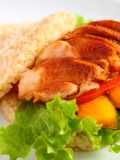 Easy Teriyaki Chicken and Vegetable Rice Burger