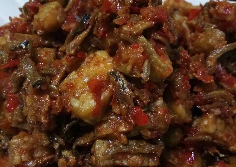 Resep Teri sambel campur tempe, Lezat