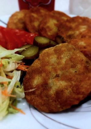 عکسی از دستور کوکوی مرغ و سیب زمینی