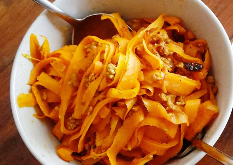 Recipe of Homemade Healthy carrot / zucchini “pasta”