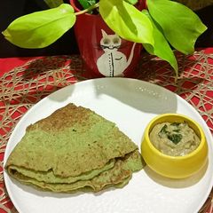 A picture of Green Moong Dosa.