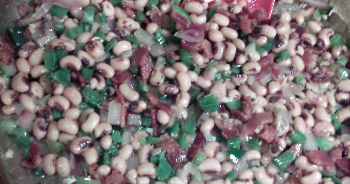 Pan fryed black eyed peas. Recipe by melaav Cookpad