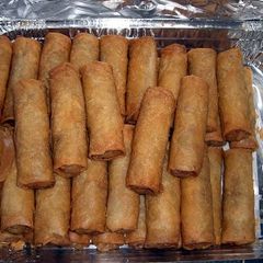 A picture of Pork eggrolls.