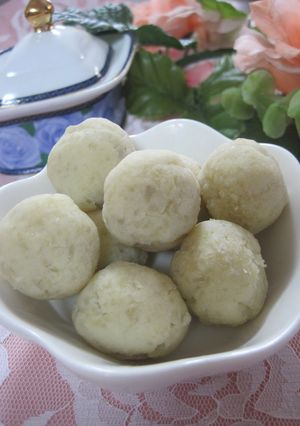 A picture of Sweet Potato Balls with Okara.