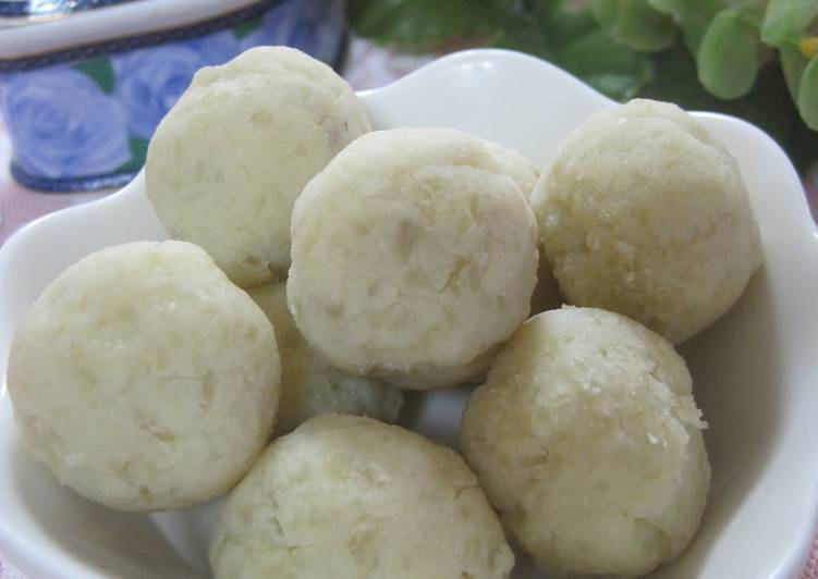 Steps to Prepare Super Quick Homemade Sweet Potato Balls with Okara