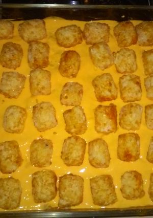 A picture of Taco tater tot casserole.