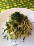 Raw Zucchini Salad with Lemon and Dill