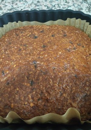 Una foto de Bizcocho Fit de Avena, Banana y Chocolate 🍫🍌en Airfryer