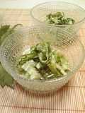 Easy and Refreshing Marinated Shiso Leaf and Cucumber Sunomono