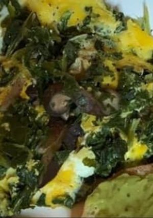 Foto de Frittata de Espinafres e Cogumelos