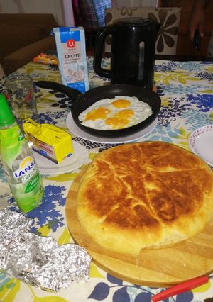 Una foto de Tortilla a la mantequilla (pan de cuarentena)
