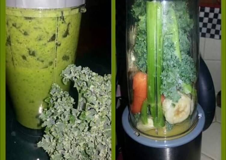 How to Prepare Super Quick Homemade Kale GREEN juice