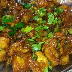 A picture of Egg fried bread and gobhi chilli(dry).