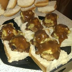 A picture of Thanksgiving inspired sliders..