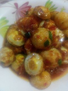 Foto resep Sambal goreng telur puyuh ceplok