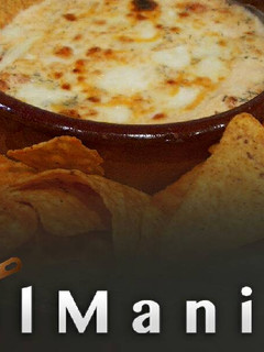 Una foto de Fondue de quesos con patatas doritos