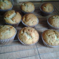 A picture of Yummy banana muffins.