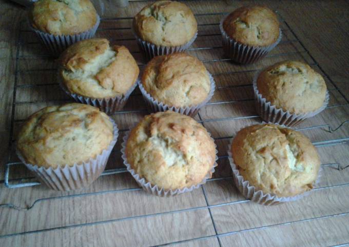 Yummy banana muffins