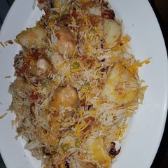 A picture of Chicken Biryani.
