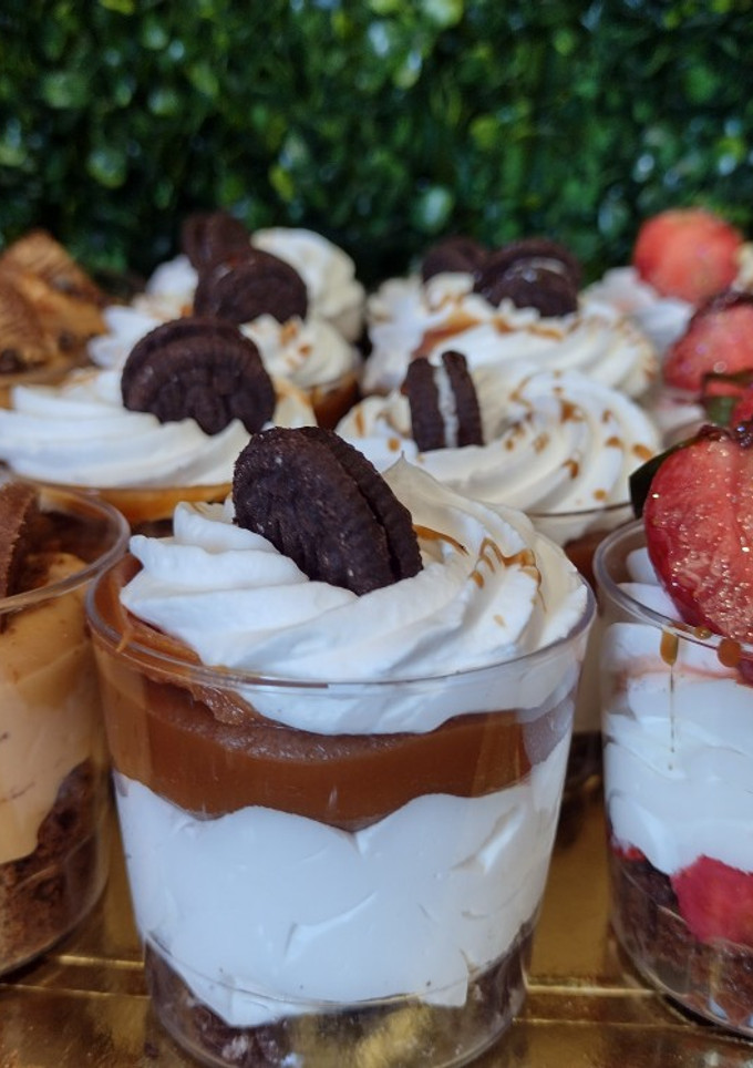 Una foto de Postres Shots en vaso