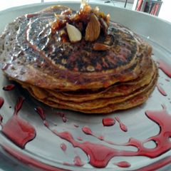A picture of MULTIGRAIN ALMOND PANCAKESLNS VEGAN.