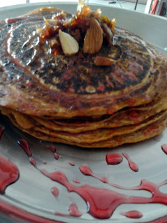A picture of MULTIGRAIN ALMOND PANCAKESLNS VEGAN.
