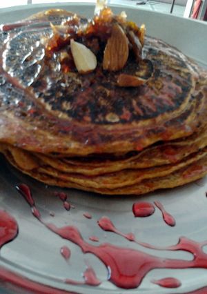 A picture of MULTIGRAIN ALMOND PANCAKESLNS VEGAN.