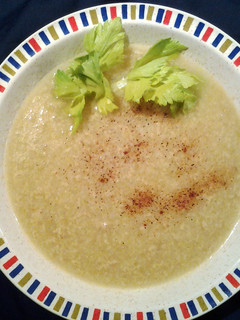 A picture of Cream of Celery soup.