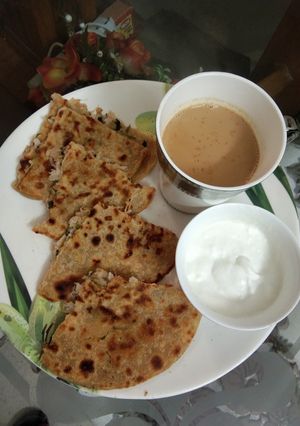 A picture of Mooli parantha.