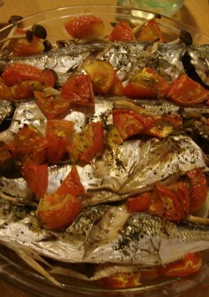 A picture of Oven-Baked Horse Mackerel.