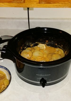 A picture of Vegetarian Scalloped Potatos.