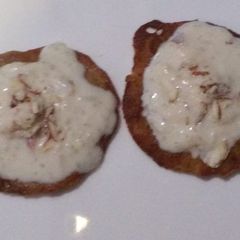 A picture of Malpua with kheer.