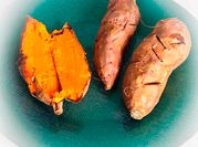 Una foto de batata air fryer