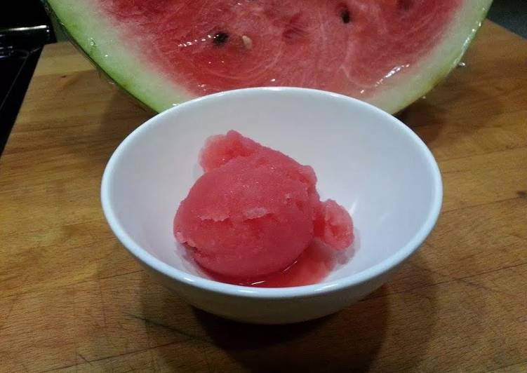 Simple Way to Prepare Perfect Watermelon Sorbet