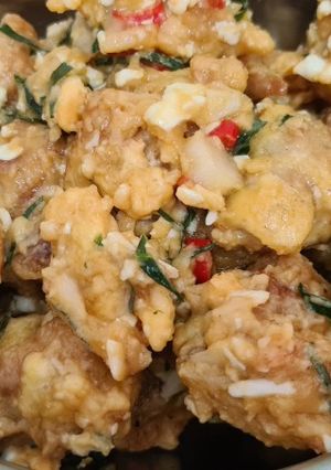 Foto resep Ayam saos telur asin (ala ala)