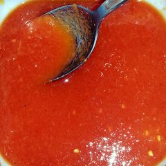 A picture of Homemade salsa.
