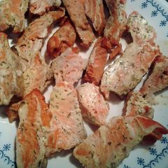 A picture of Salmon fingers.