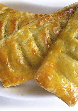 A picture of Kabocha Squash Pie with Frozen Ingredients.