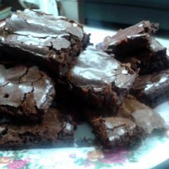 A picture of Fudgy Brownies By Laura vitale.