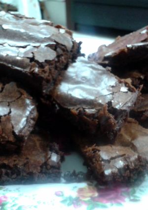 A picture of Fudgy Brownies By Laura vitale.