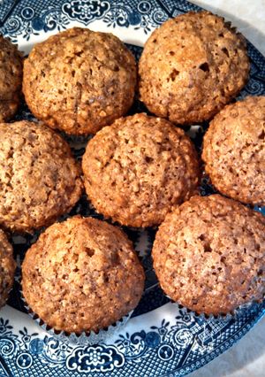 A picture of LOW FAT OATMEAL RAISIN MUFFINS.